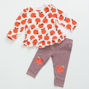 Cat & Jack Apple Outfit Size 3-6 Months
